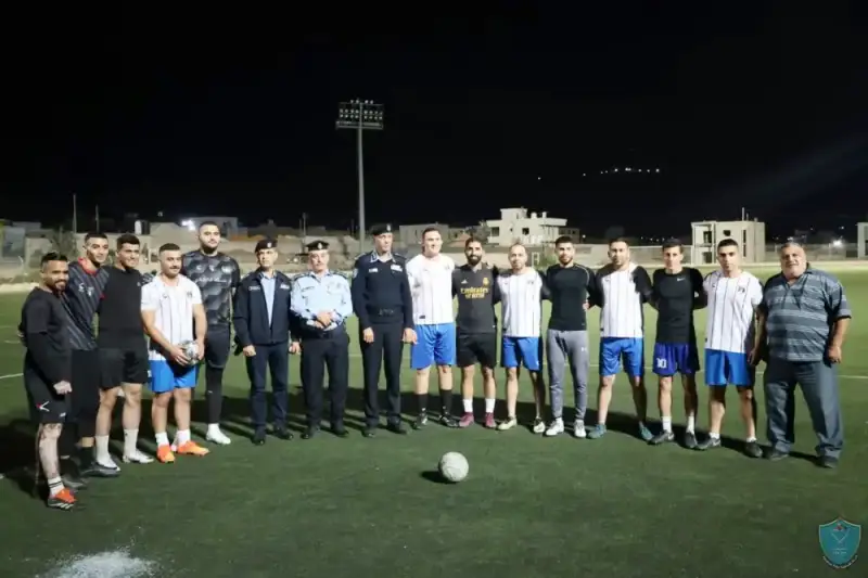 مباراة الشرطة الفلسطينية مع فريق خليل أبو العسل