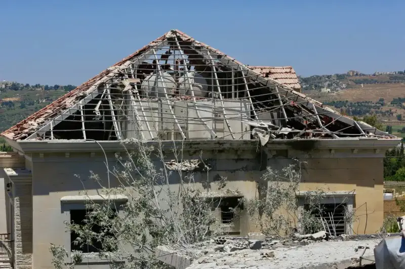 منزل مدمر جنوب لبنان
