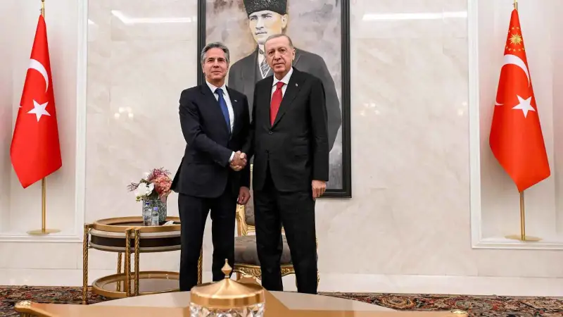أردوغان وبلينكن