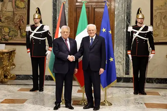 الرئيس الفلسطيني ونظيره الإيطالي