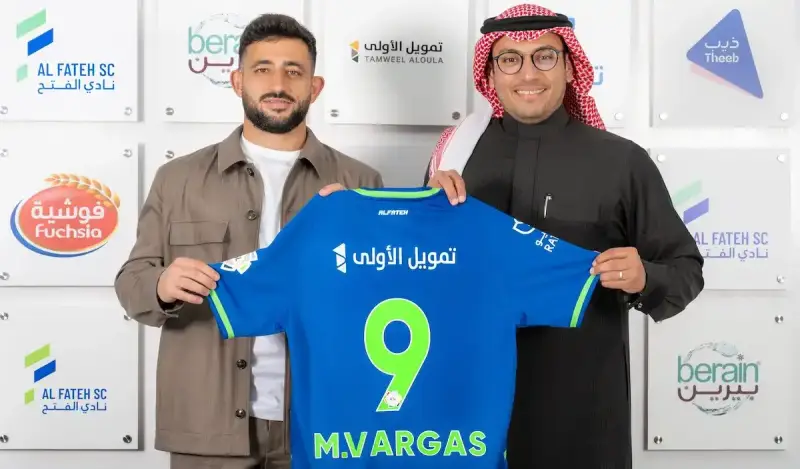 ماتياس فارغاس لاعب الفتح السعودي