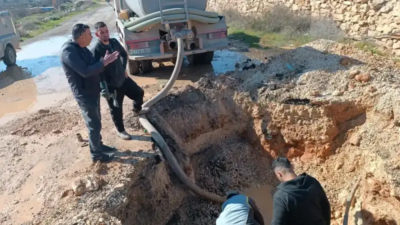 التعدي على خطوط المياه
