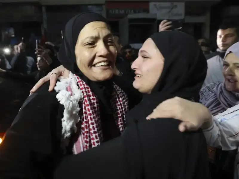 احتفالات تحرير الاسرى الفلسطينيين