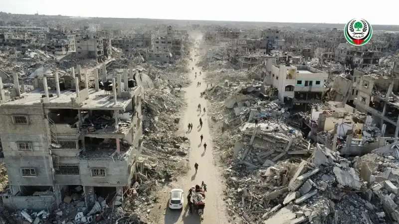 الدمار في مدينة رفح