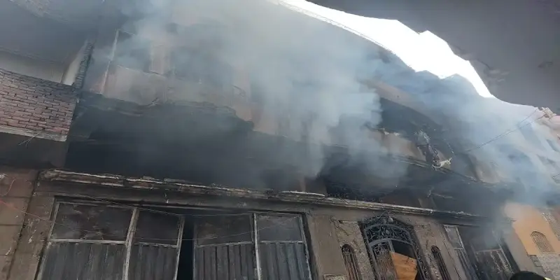حريق عقار كرداسة