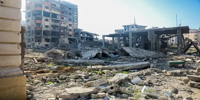 الدمار في مدينة غزة