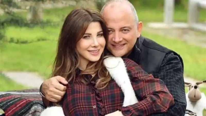 اول ظهور لنانسي عجرم مع زوجها فادي الهاشم
