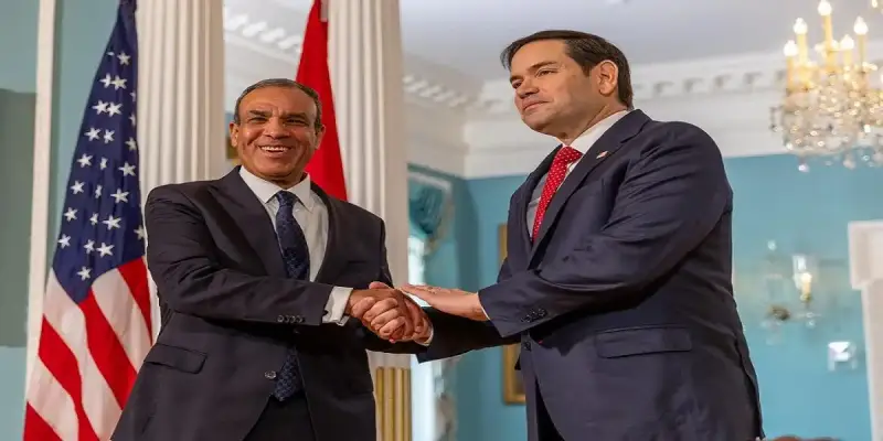 وزير الخارجية المصري ونظيره الأمريكي