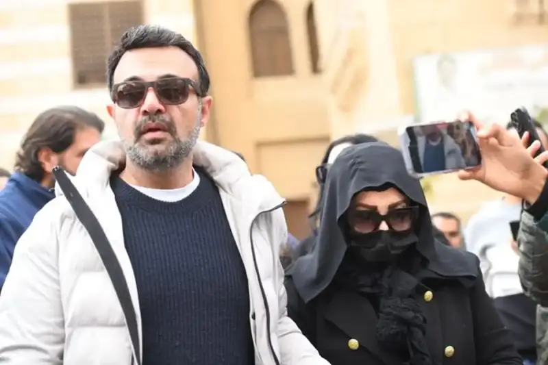 جنازة شقيق الفنانة شهيرة