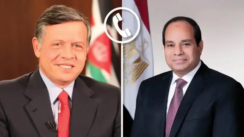 السيسي وعبدالله الثاني