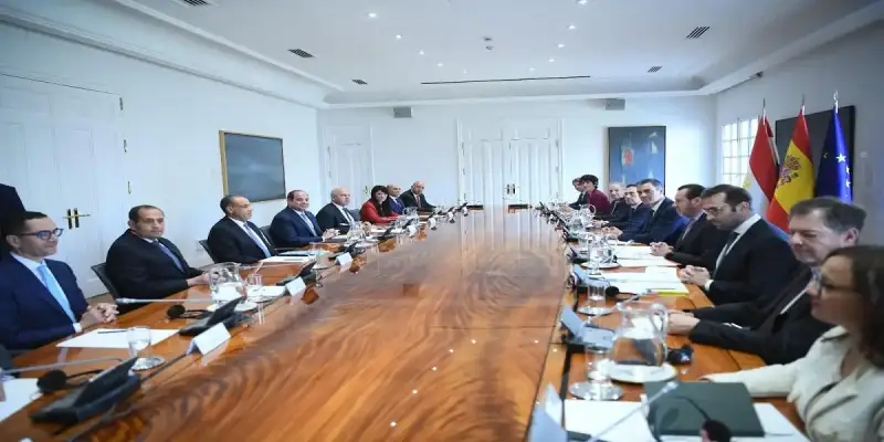 الرئيس السيسي خلال مشاركته في مائدة مستديرة