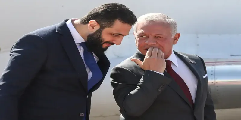 أحمد الشرع مع الملك عبد الله الثاني