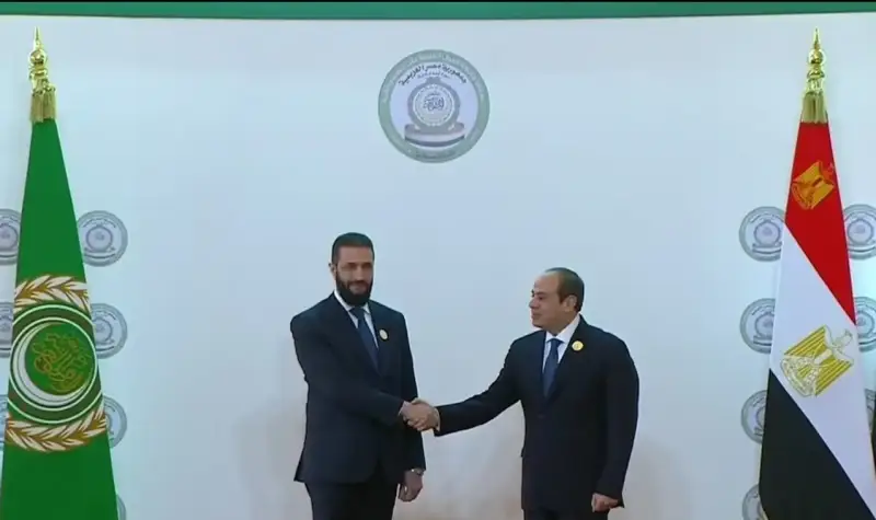 عبدالفتاح السيسي وأحمد الشرع