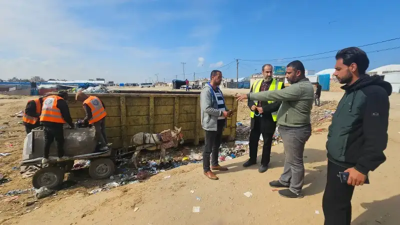 تنظيف منطقة المواصي