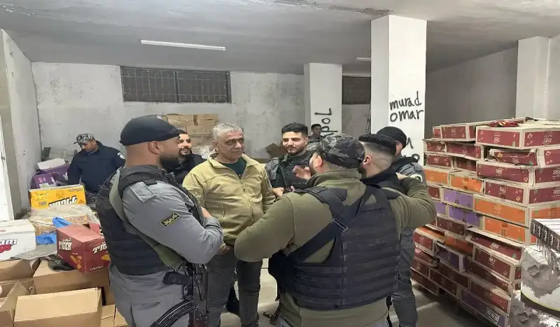 مصنع غير قانوني في نابلس