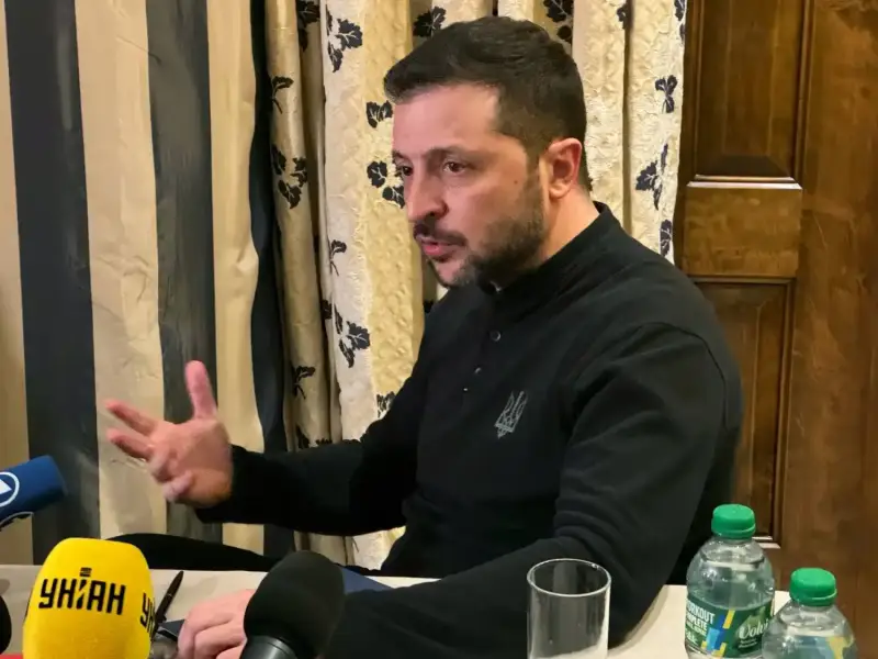 الرئيس الأوكراني فولوديمير زيلينسكي