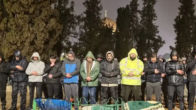 صلاة التراويح في المسجد الأقصى