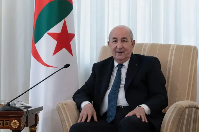 الرئيس الجزائري عبد المجيد تبون