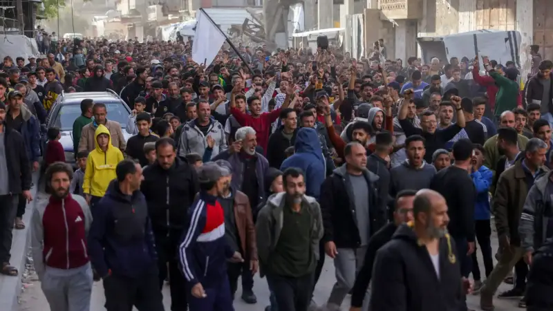 مظاهرات ضد حماس في غزة