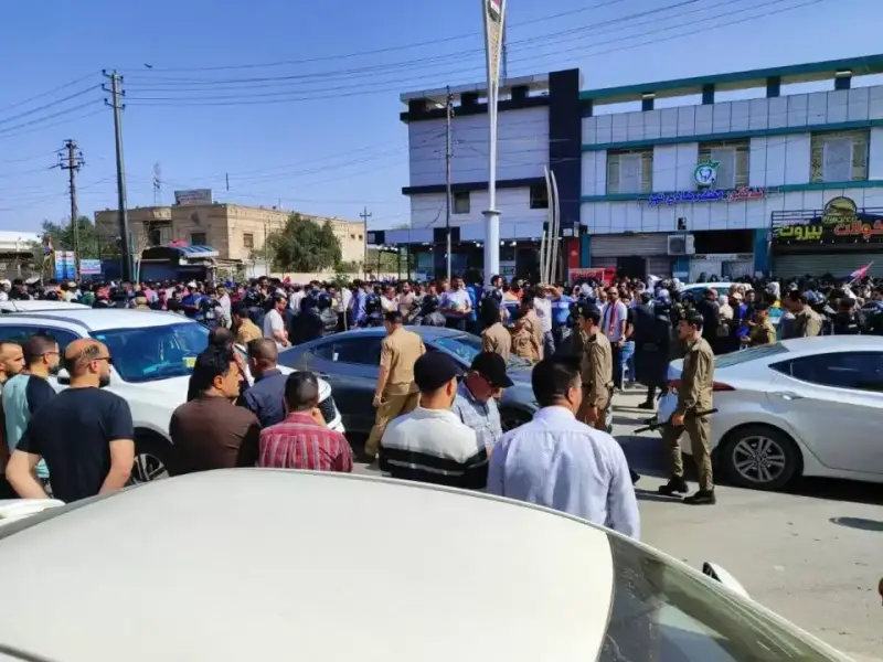 جانب من الاحتجاجات