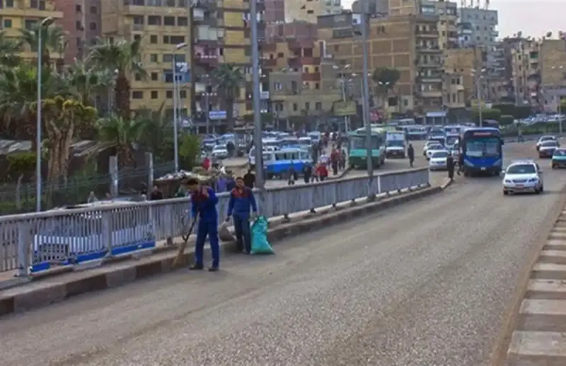 نهاية عمل كوبري السيدة عائشة في مصر