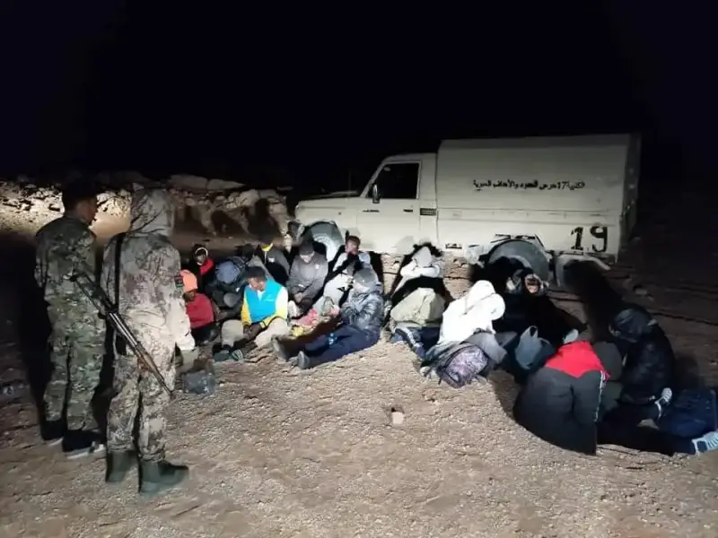 عدد من المهاجرين في ليبيا
