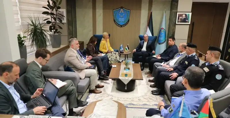 مدير شرطة فلسطين مع رئيسة الشرطة الأوروبية