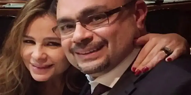 المنتج وليد مصطفى وزوجته كارول سماحة