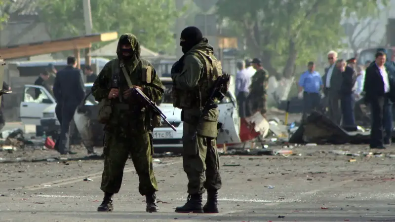 صورة أرشيفية لعناصر الشرطة في داغستان