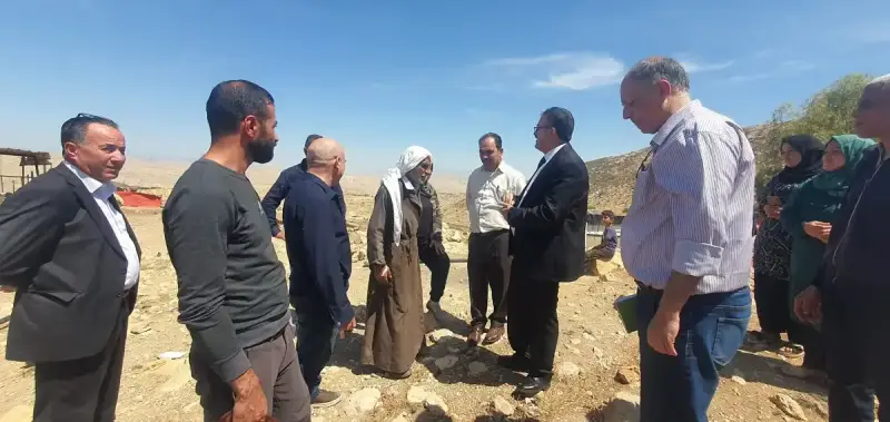 جولة وكيل زراعة فلسطين في نابلس