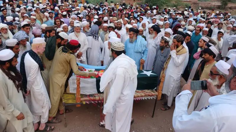 جنازة أفراد قوات الأمن الباكستانية