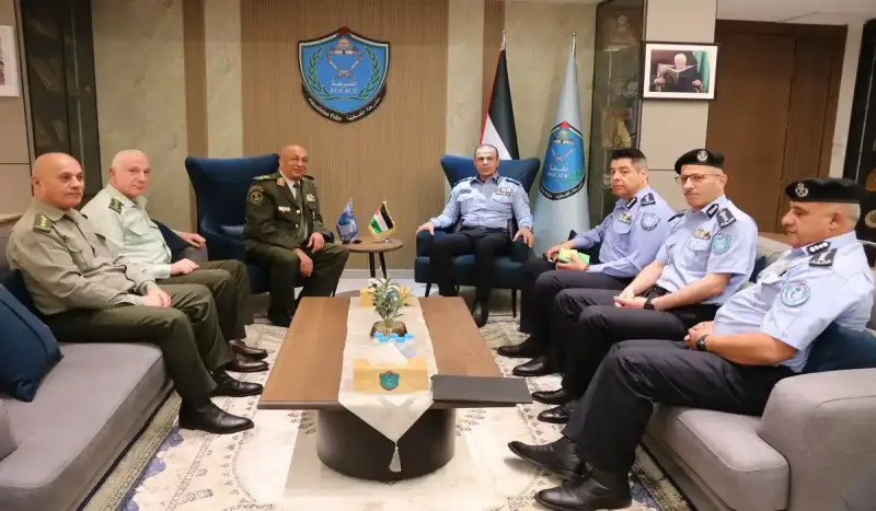 لقاء مدير شرطة فلسطين برئيس هيئة قضاء قوى الأمن