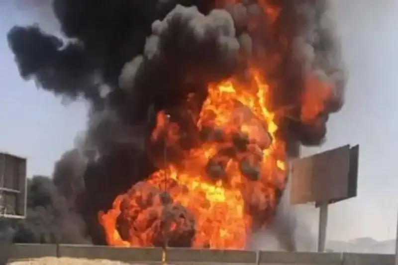 أسباب انفجار خط الغاز بطريق الواحات في مصر