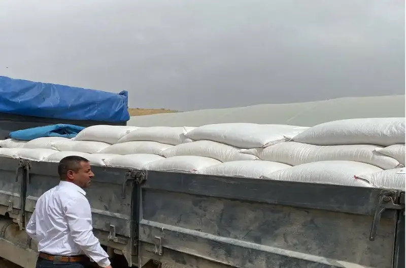 توزيع أعلاف ثروة حيوانية على مزارعي الأغوار