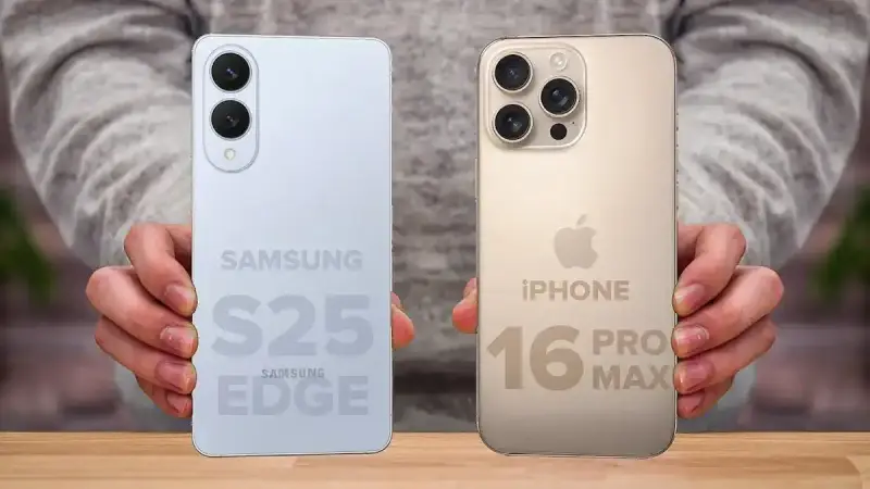 Galaxy S25 Edge vs iPhone 16 Pro Max