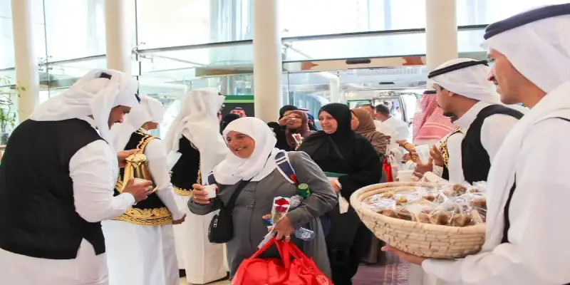 استقبال حجاج من فلسطين