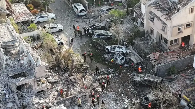 خسائر بشرية في تل أبيب