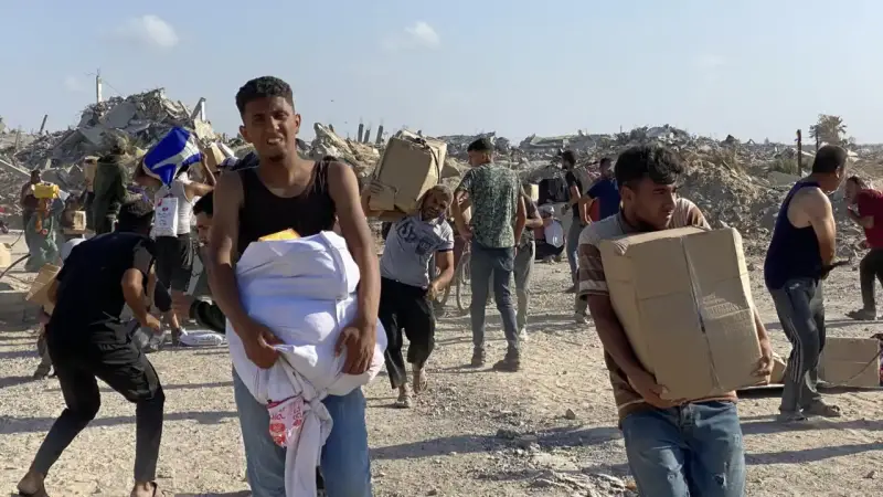 المساعدات في غزة