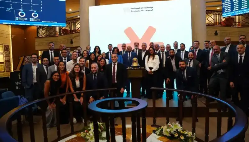 جانب من احتفال شركة فاليو في البورصة المصرية