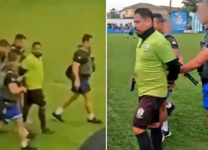 القبض على حكم في مباراة كرة قدم