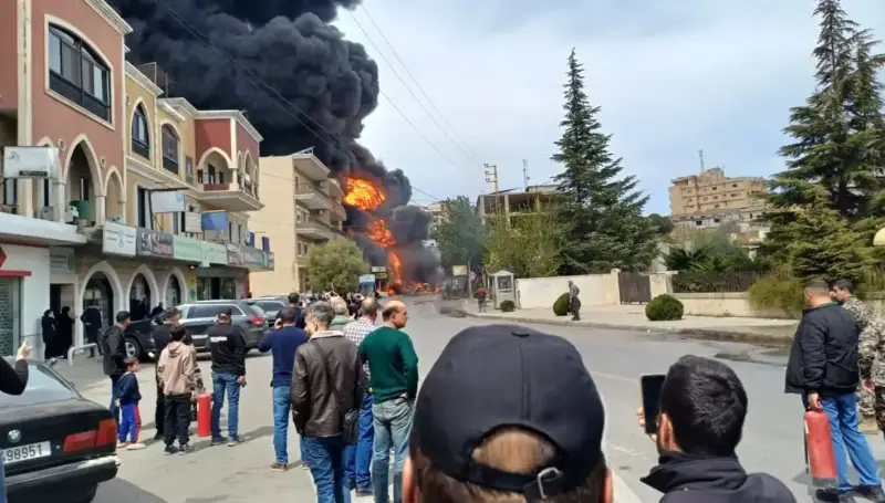 انفجار صهريج وقود