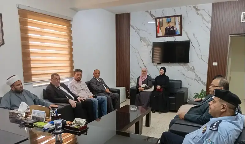 زيارة وزير الأوقاف الفلسطيني لمديرية شرطة أريحا والأغوار