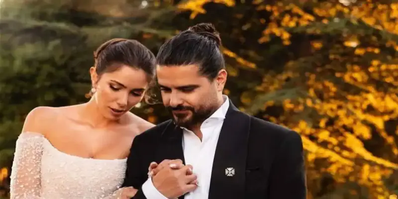 الفنان السوري ناصيف زيتون وزوجته دانييلا رحمة