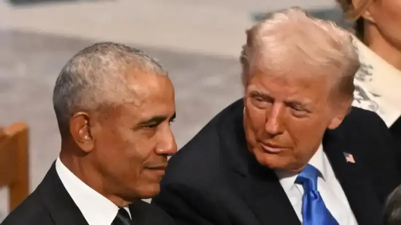 الرئيس الأسبق باراك أوباما ودونالد ترامب