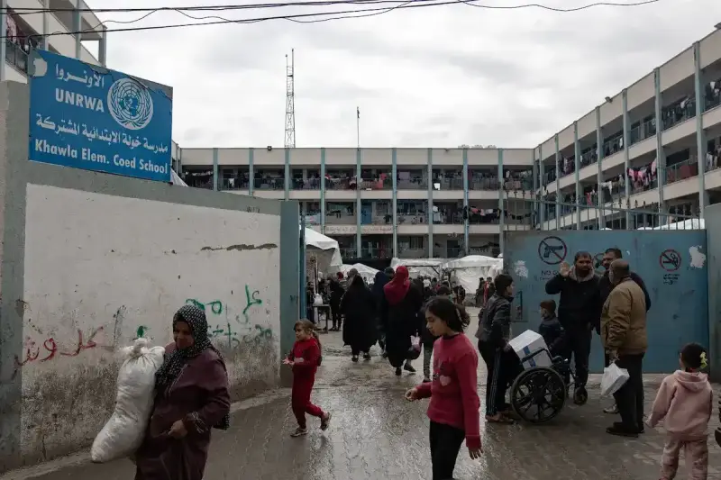 مدرسة الانروا في غزة