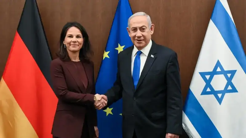 نيتنياهو ووزيرالخارجية الالمانية