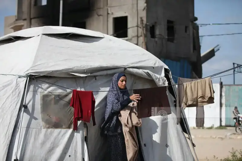 اثار الدمار في غزة