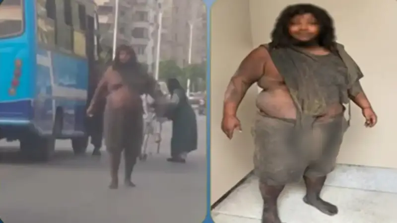 رجل ضخم في مصر الجديدة