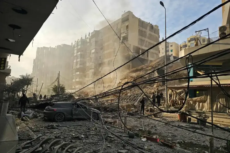 قصف الضاحية في بيروت