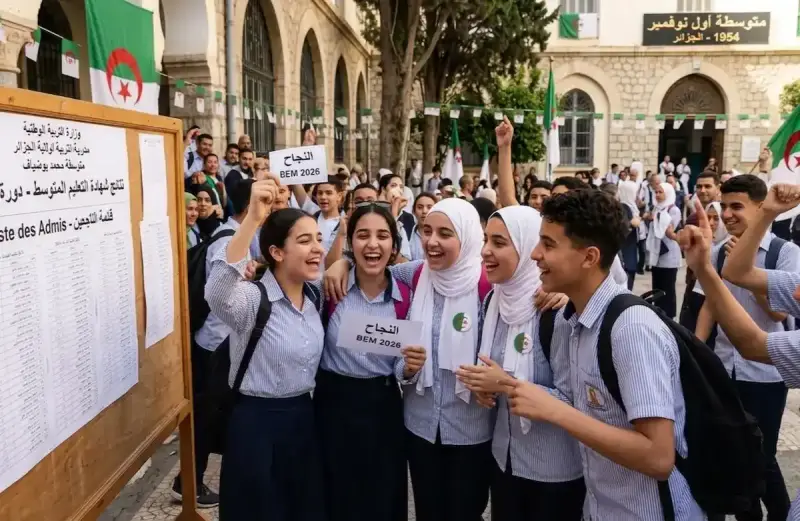 نتائج شهادة التعليم المتوسط «البيام» 2026 في الجزائر